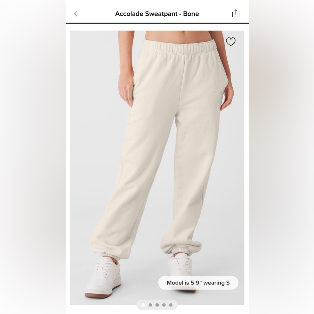 Alo Accolade Sweatpants - Bone